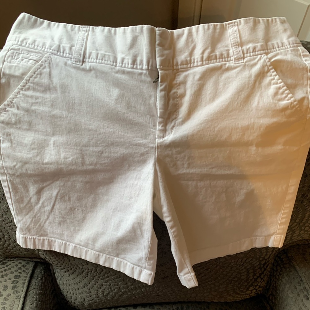 Caslon Womens White Khakis